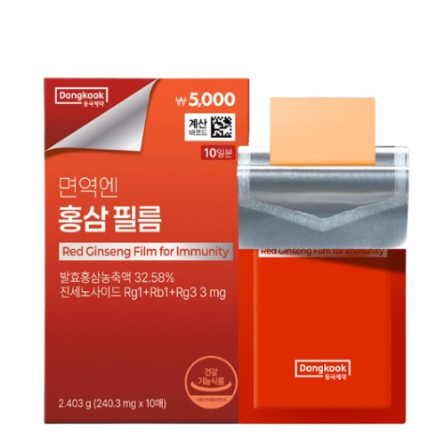 [DAISO] Dongkook Red Ginseng Film For Immunity (10 sheets/10 day supply)