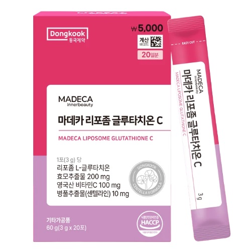 [DAISO] Dongkook Madeca Lipsome Glutathione C 60g (3g x 20p)