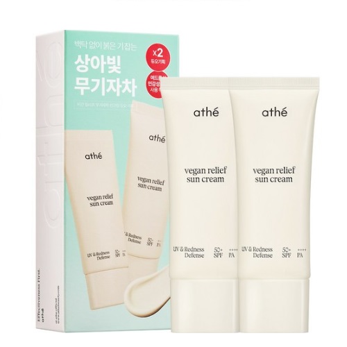 athe Vegan Relief Sun Cream SPF50+PA++++ 35ml x 2ea set
