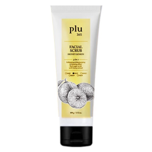 [DAISO] PLU 365 Facial Scrub [Honey Lemon] 100g