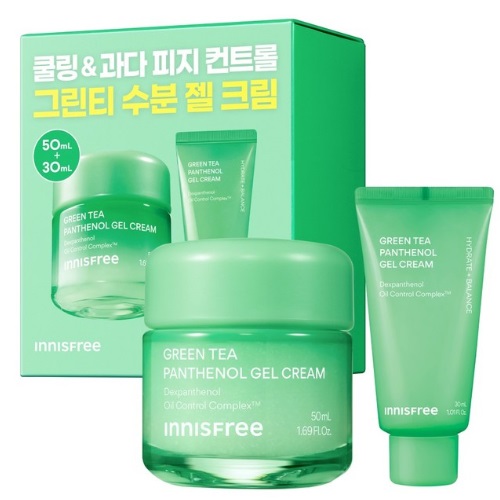 INNISFREE Green Tea Panthenol Gel Cream 50ml+30ml Set