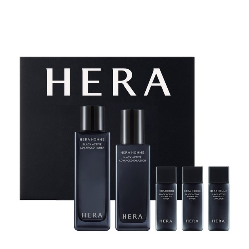 HERA Homme Black Active 2P Set (Toner 125ml+Emulsion 110ml)