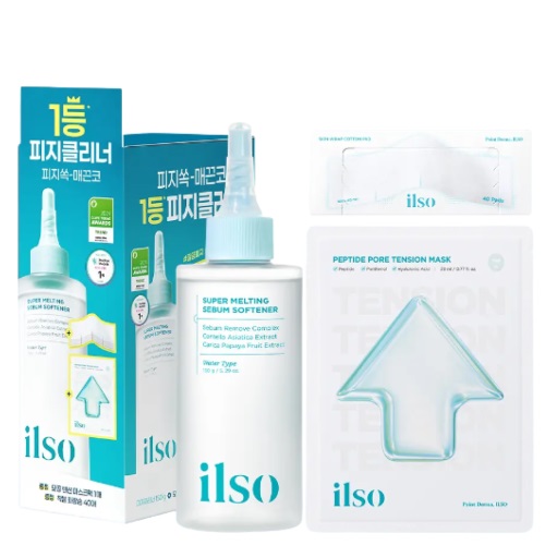 ilso Super Melting Sebum Softener 150ml Set (+Cotton Pad 40P+Mask Sheet 1ea)