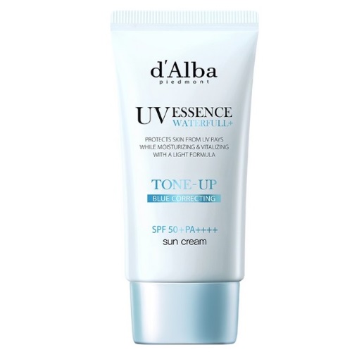 d'Alba UV Essence Waterfull Tone Up Sun Cream Blue Correcting SPF50+PA++++ 50ml
