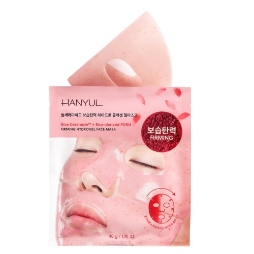 HANYUL Rice Ceramide+Rice-derived PDRN Firming Hydrogel Face Mask 40g x 5pcs