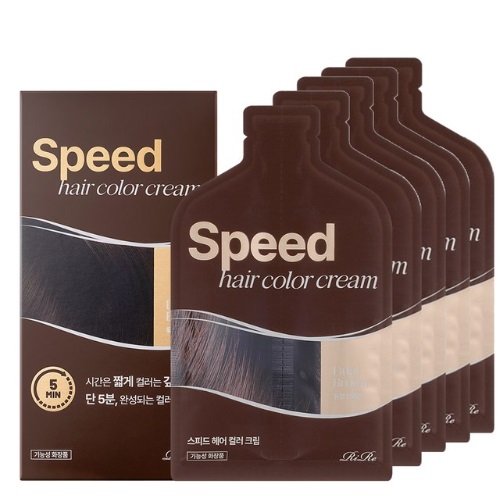 RiRe Speed Hair Color Cream 5-use supply, #Dual Brown
