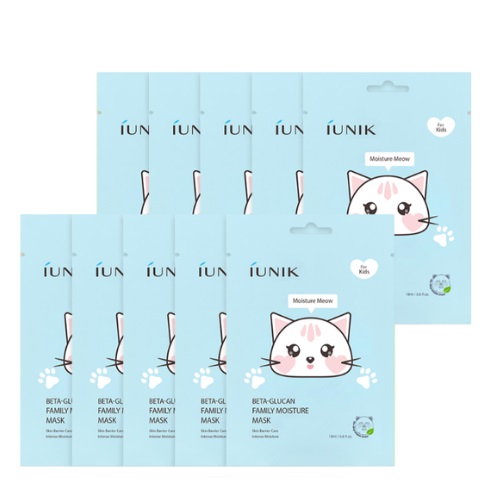 IUNIK Beta-Glucan Family Moisture Mask For Kids 10ea