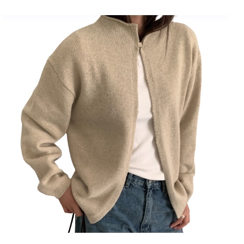 veryyou Parfait CD Cardigan [OATMEAL]