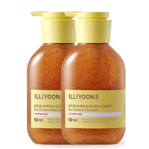 ILLIYOON Fresh Moisture Scrub Wash 400ml x 2ea Set